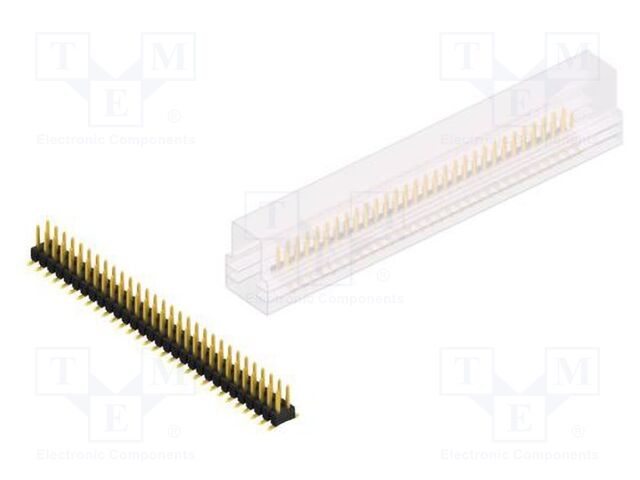 Connector: pin strips; pin header; male; PIN: 60; 2.54mm; SMT; 2x30