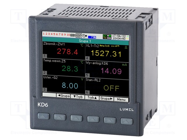 Data logger; Interface: Ethernet,RS485,USB; 300g; -10÷55°C; IN: 4
