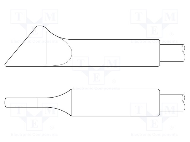 Tip; shovel; 3.5x0.7mm