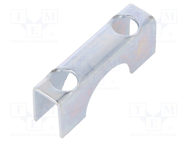 Mounting coupler; steel; zinc; Application: u-bolt