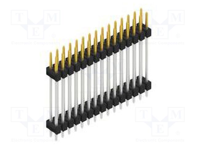 Connector: pin strips; pin header; male; PIN: 30; 2.54mm; THT; 2x15