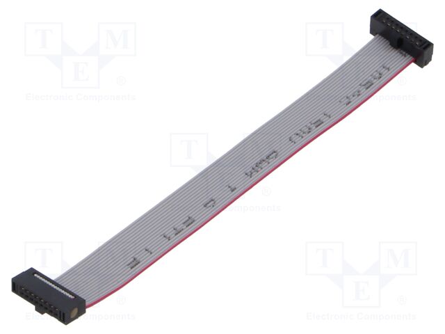 Ribbon cable with IDC connectors; Tape ph: 0.64mm; 101.6mm