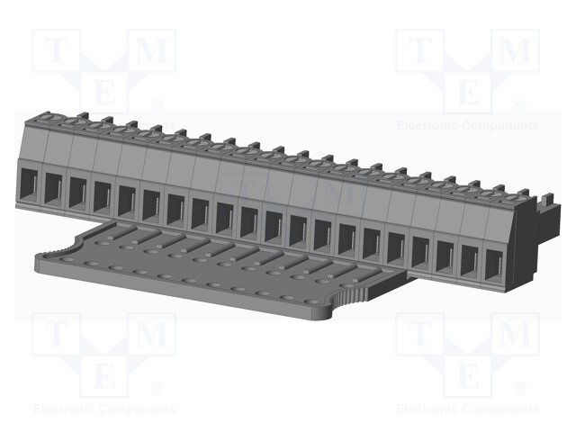 Connector: pluggable terminal block; plug; female; straight; grey