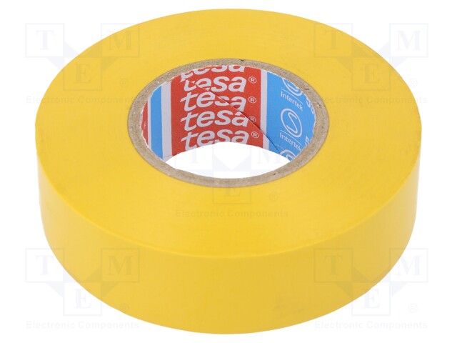 Electrically insulated tape; PVC; W: 50mm; L: 25m; yellow