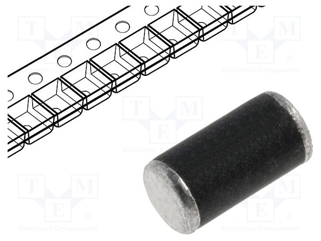 Diode: rectifying; SMD; 800V; 1A; Package: reel,tape; MELF; Ifsm: 30A