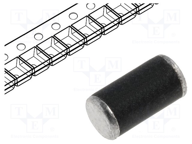 Diode: rectifying; SMD; 50V; 1A; plastic miniMELF; Ufmax: 1.2V