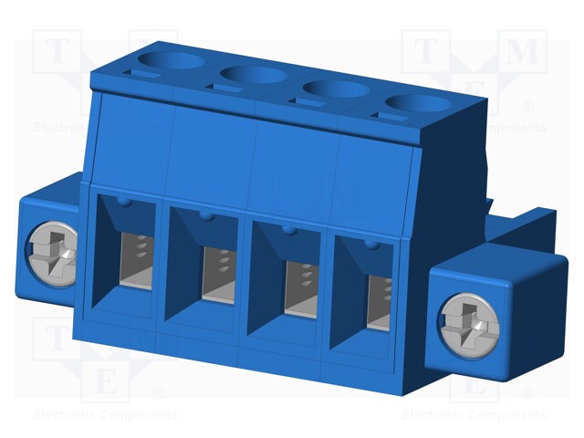 Connector: pluggable terminal block; plug; female; straight; blue