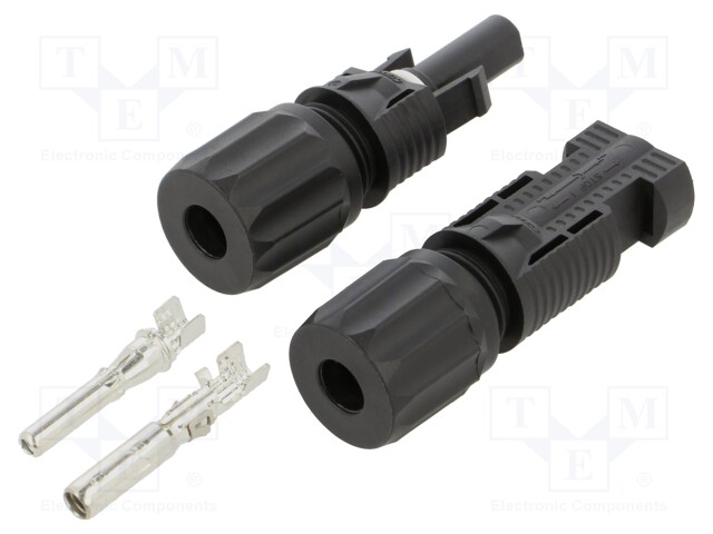 Connector: solar; male + female; 2.5÷6mm2; plug; for cable; 1.5kV
