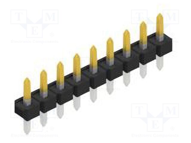 Connector: pin strips; pin header; male; PIN: 9; 2.54mm; THT; 1x9