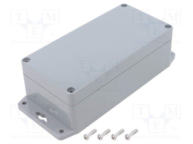 Enclosure: multipurpose; X: 80mm; Y: 160mm; Z: 55mm; ABS; light grey
