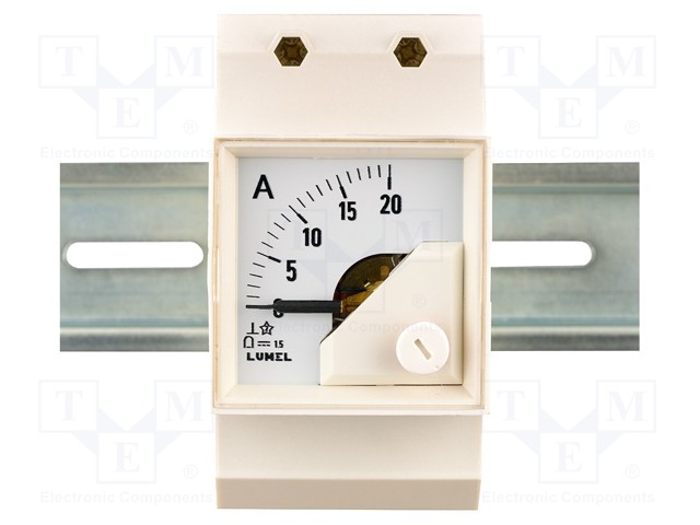 Meter; for DIN rail mounting; analogue; 0÷6A; True RMS; Class: 1,5