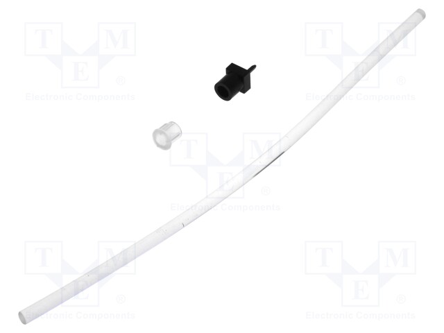 Fibre for LED; round; Ø: 3mm; Front: flat