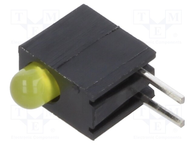 LED; yellow; 3mm; No.of diodes: 1; 20mA; Lens: diffused; 45°; 2÷2.8V