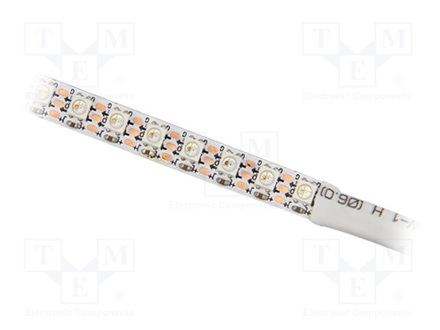 Programmable LED tape; RGB; 3535; 12V; LED/m: 144; 7mm; white PCB