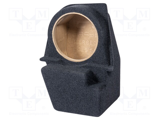 Car loudspeaker enclosure; MDF; black melange; textil; 18l; 250mm