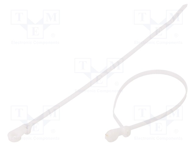 Cable tie; with a metal clasp,with fixing lugs; L: 216mm; 222N