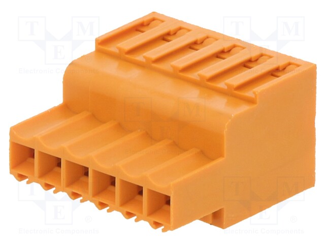 Pluggable terminal block; 3.5mm; ways: 6; straight; plug; female