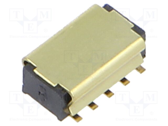 Connector: pin strips; female; PIN: 10; 1.27mm; gold-plated; SMT