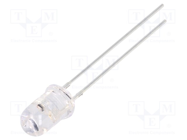 LED; 5mm; yellow; 5800÷6500mcd; 30°; 3÷5V; 20mA; Variant: blinking