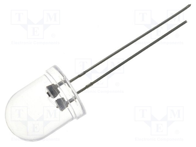 LED; 10mm; red; 1120÷2180mcd; 30°; 4.5÷6V; 20mA; Variant: blinking