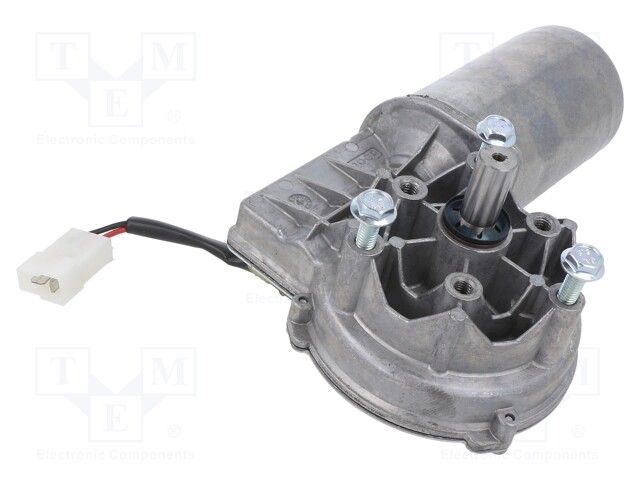 Motor: DC; 24VDC; 30rpm; worm gear; 9Nm; 1.7kg; IP65; Trans: 81: 1; 3A
