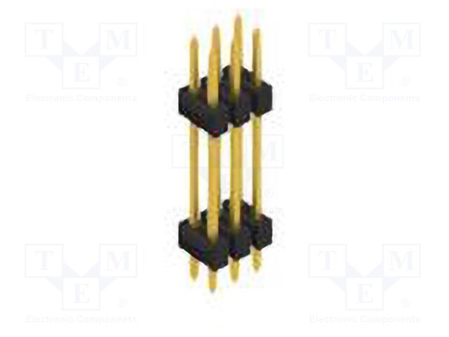 Connector: pin strips; pin header; male; PIN: 6; 2.54mm; THT; 2x3