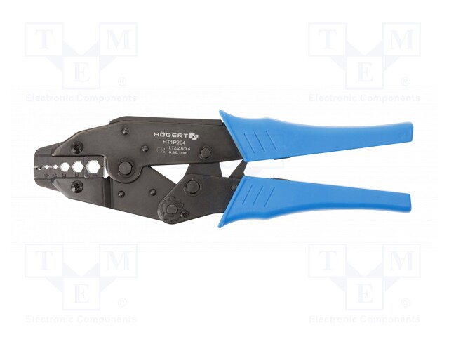 Tool: for crimping; coaxial connectors; 1.72÷8.1mm2