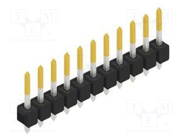 Connector: pin strips; pin header; male; PIN: 11; 2.54mm; THT; 1x11