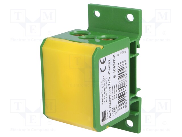 Splice terminal: distribution block; 2.5÷70mm2; ways: 1; TS35