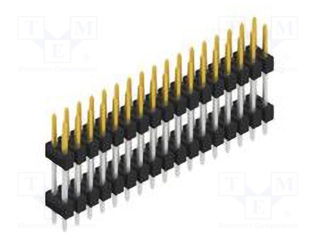 Connector: pin strips; pin header; male; PIN: 34; 2.54mm; THT; 2x17