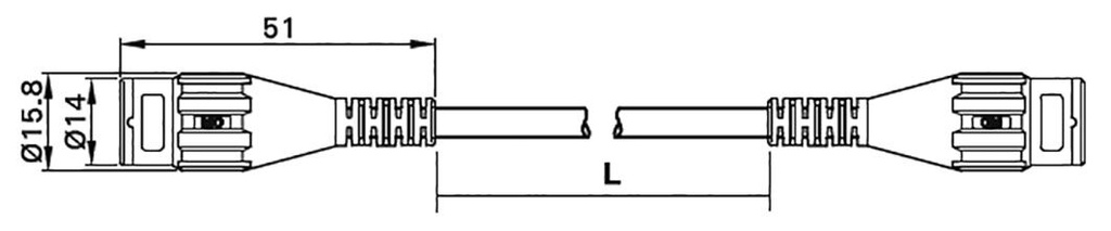 Test lead; 2x BNC male plug; Len: 1.5m; black; Z: 45Ω; Mat: brass