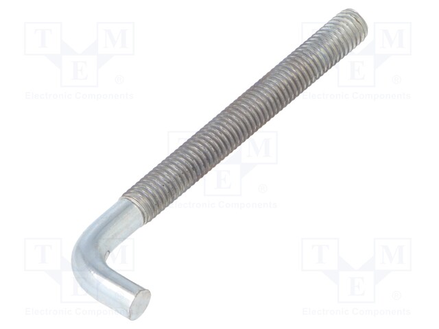 Hook; straight; steel; zinc; Thread len: 54mm; Overall len: 70mm