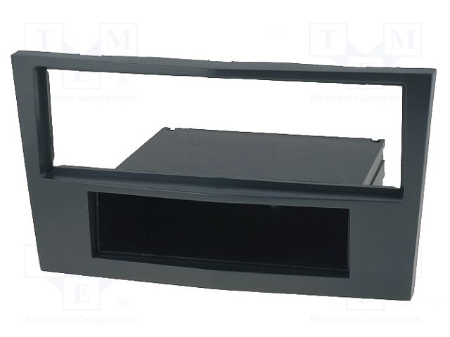 Radio mounting frame; Opel; 1 DIN; stealth-black