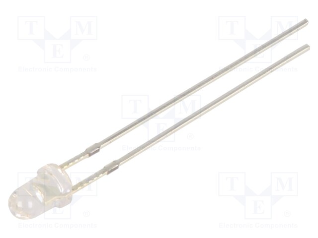 LED; UV; 30°; 10mA; 225mW; 380÷390nm; 10÷15V; THT; Front: convex