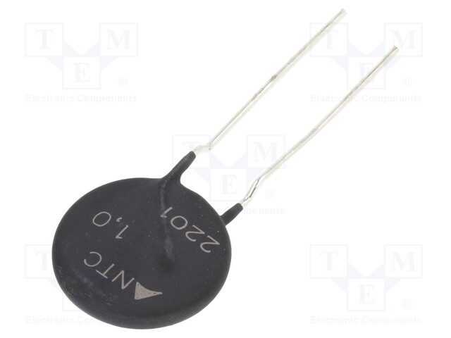 NTC thermistor; 1Ω; ±20%; THT; 2800K; Pitch: 7.5mm