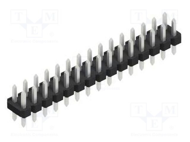 Connector: pin strips; pin header; male; PIN: 30; 2.54mm; THT; 2x15
