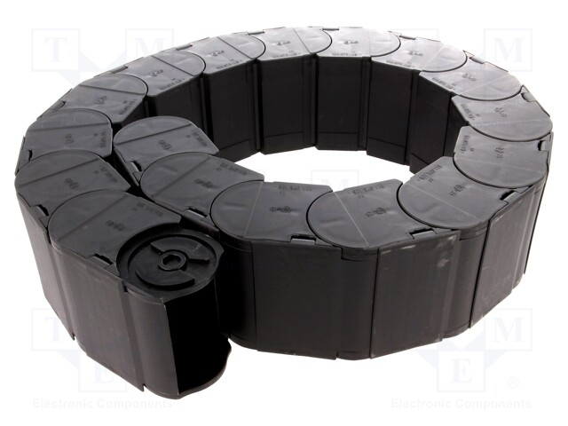 Cable chain; Series: 168; Bend.rad: 100mm; L: 999mm; Int.width: 75mm