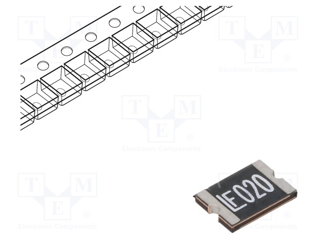 Fuse: PTC polymer; 0.2A; 30VDC; SMD; 1812L