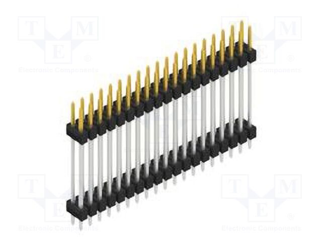 Connector: pin strips; pin header; male; PIN: 38; 2.54mm; THT; 2x19