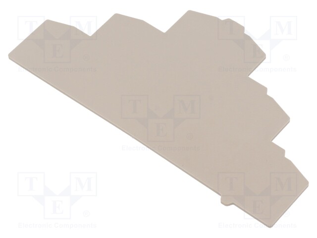End/partition plate; beige; Width: 1.5mm; wemid; max.120°C