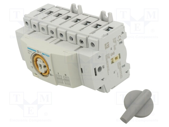 Module: mains-generator switch; Poles: 4; 400VAC; 63A; IP20; DIN