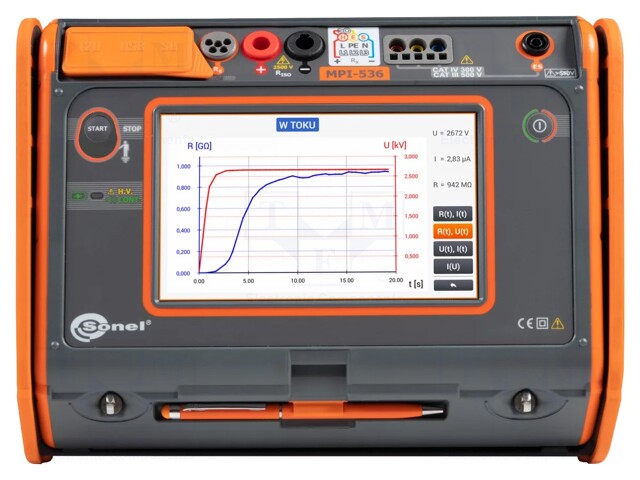 Meter: appliance meter; colour,LCD 7"; Resolution: 800x480