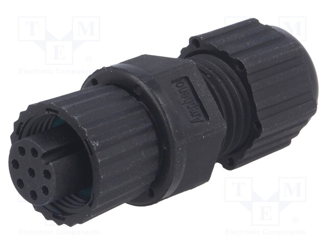 Plug; M12; PIN: 8; female; A code-DeviceNet / CANopen; for cable