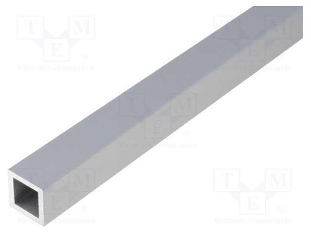 Connecting tubes; S: 10mm; L: 300mm; aluminium; square