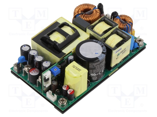 Power supply: switched-mode; open; 500W; 80÷264VAC; 24VDC; 15.83A