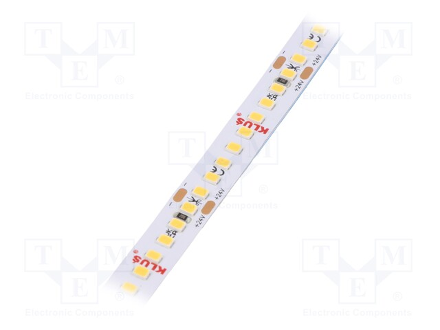 LED tape; white warm; 24V; LED/m: 180; 10mm; IP20; 120°; 9.6W/m
