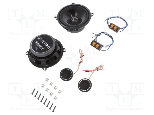 Car loudspeakers set; two-way,tweeter,woofer; 130mm; 70W; 4Ω