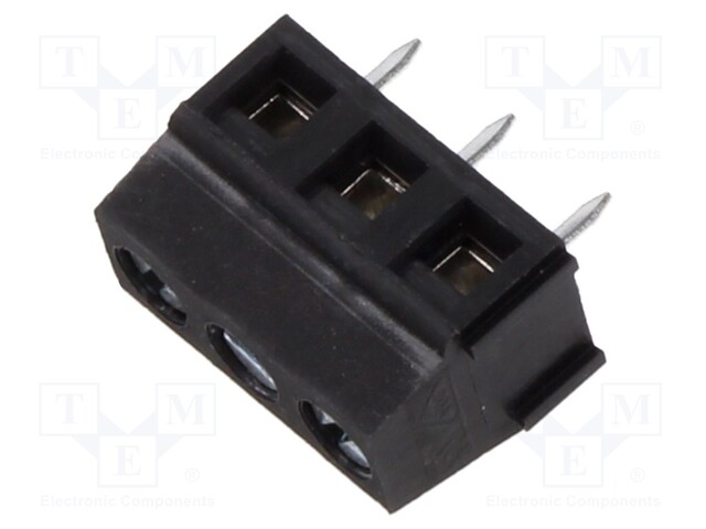 Connector: PCB terminal block; terminal; angled; Plating: tinned