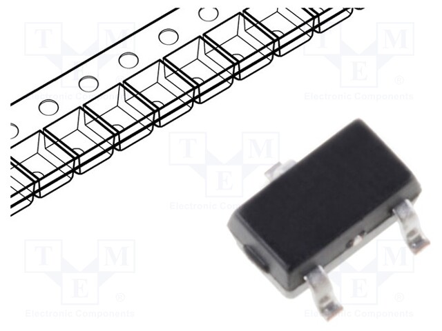 Transistor: P-MOSFET; unipolar; -20V; -1A; 400mW; SOT323