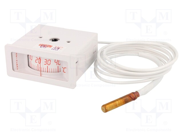 Sensor: thermometer with capillary; Body dim: 55x52x25mm